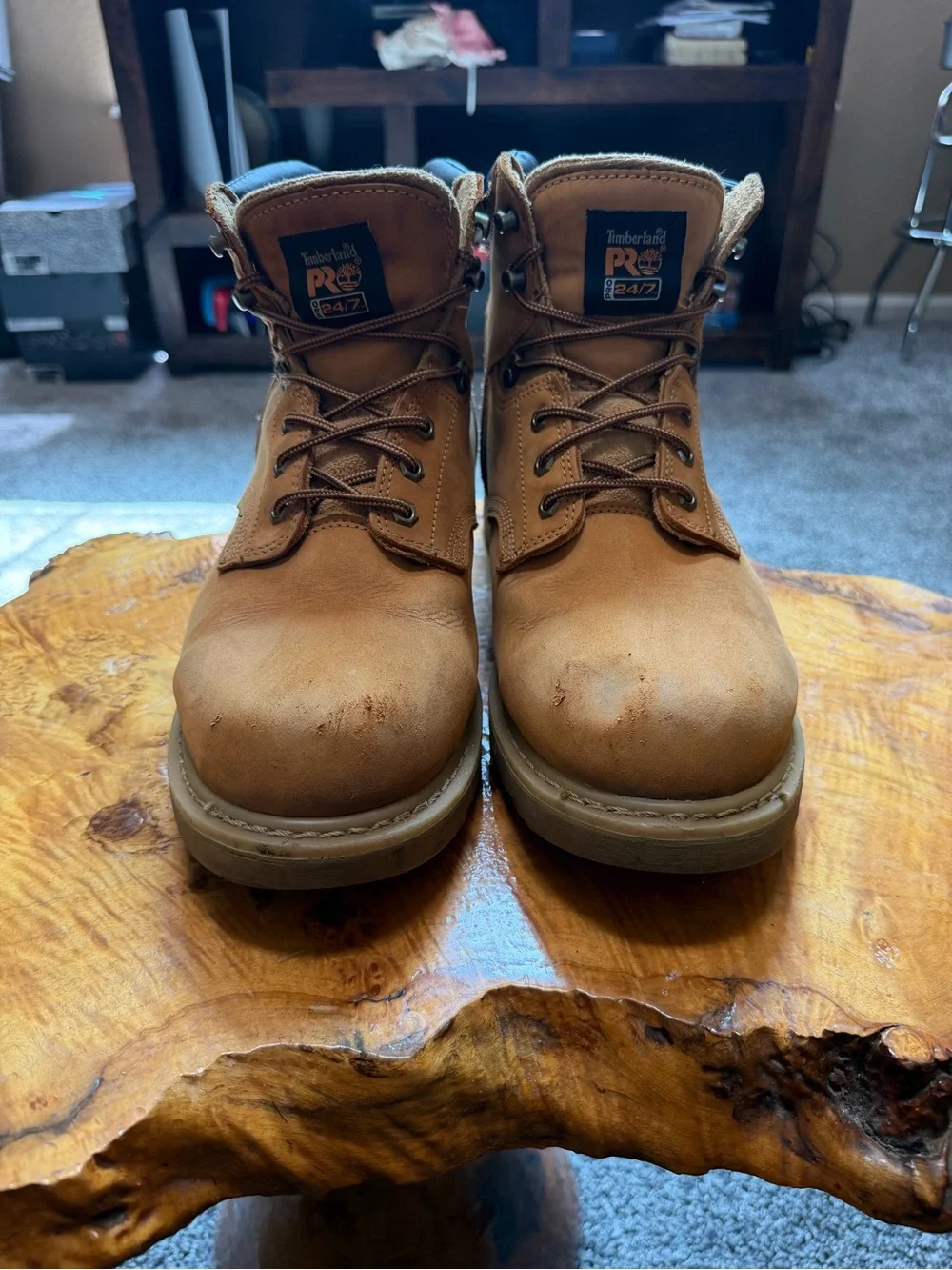 Timberland PRO Pit Boss 14M Soft Toe EH Wheat Work Boots ASTM F2892